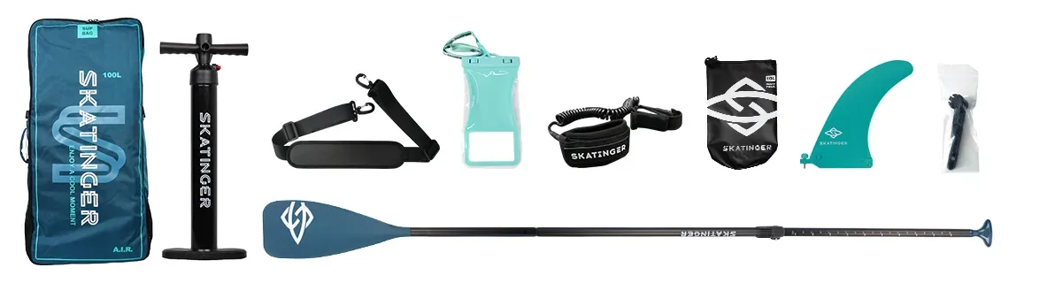 پدل برد بادی Skatinger مدل Leafy Expedition رنگ آبی