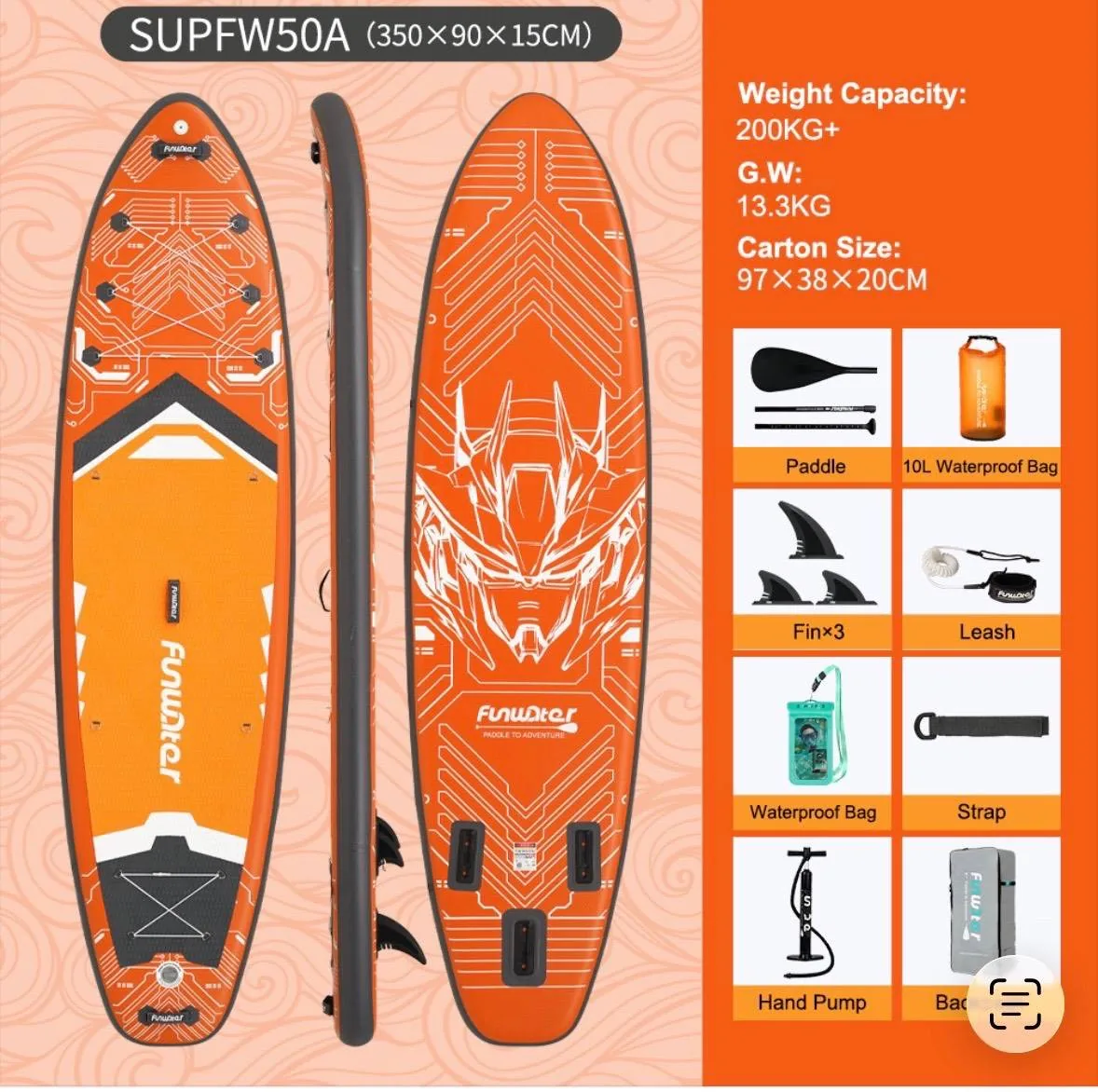 پدل برد Funwater مدل A50