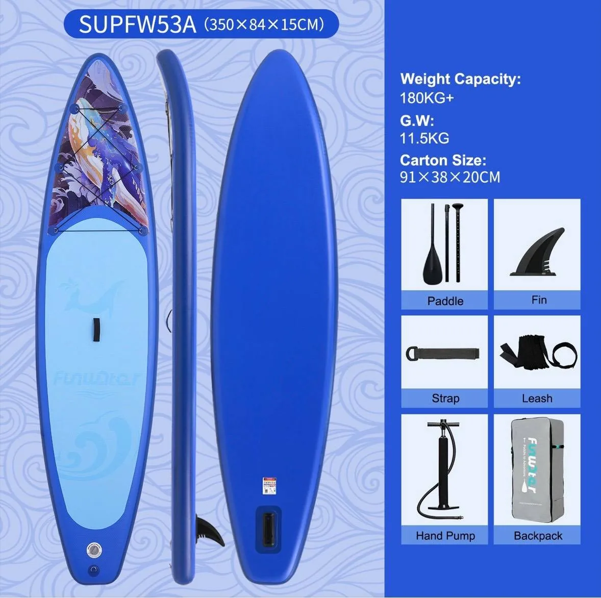 پدل برد Funwater مدل 53A