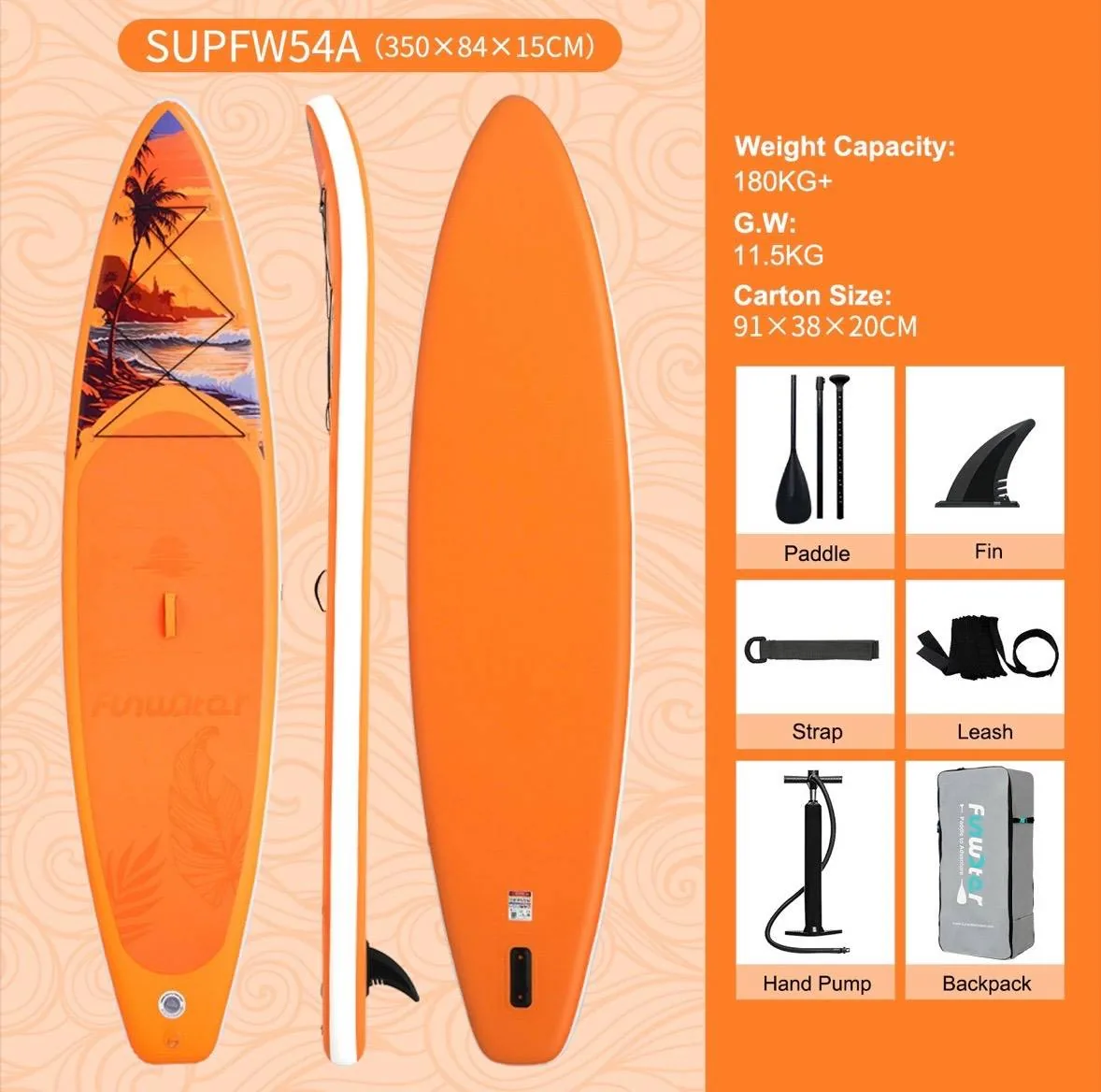 پدل برد Funwater مدل 54A