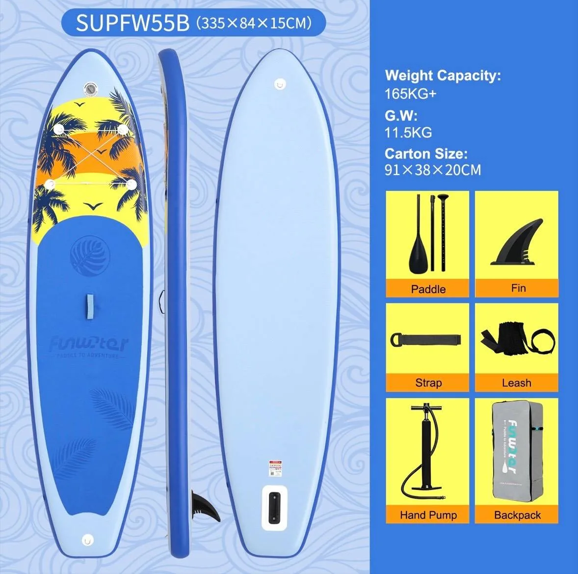 پدل برد Funwater مدل 55B