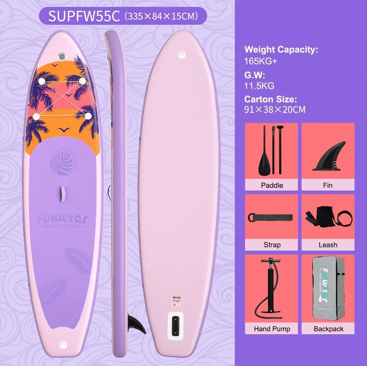 پدل برد Funwater مدل C55