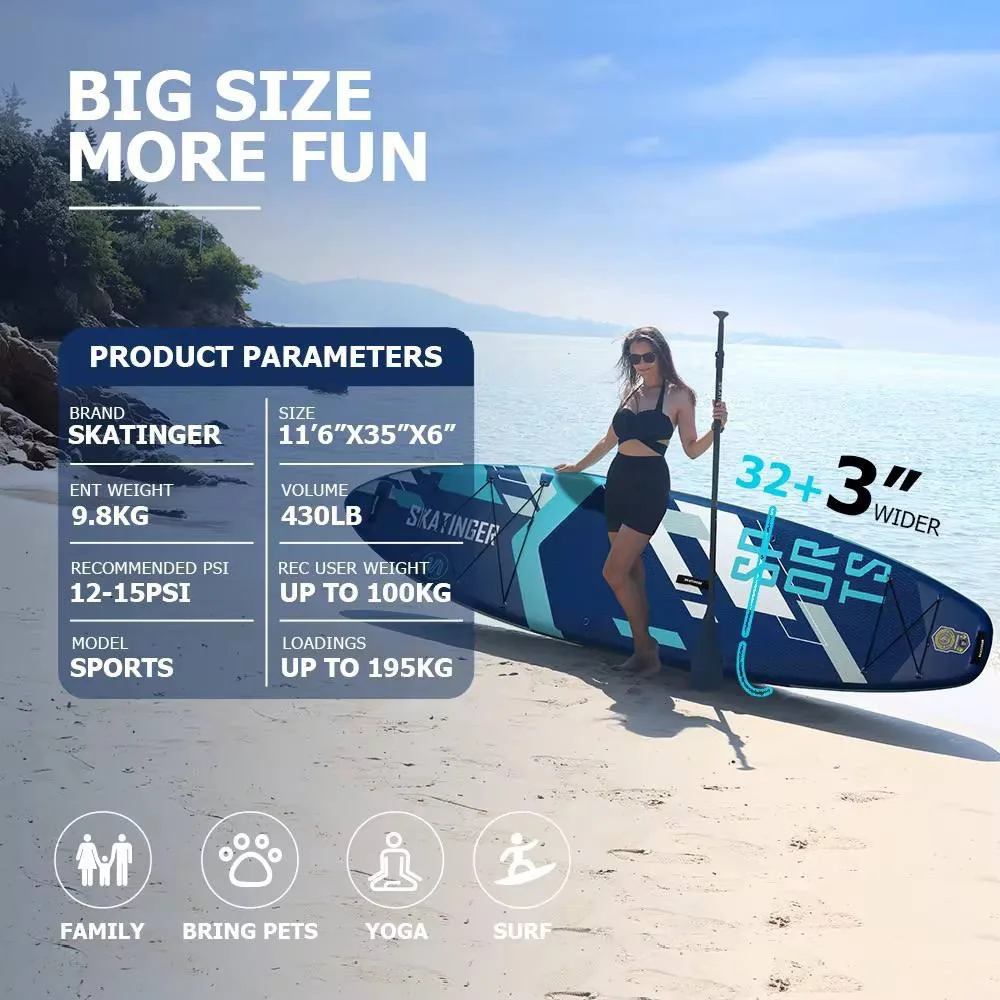 لوازم همراه پدل برد برند skatinger مدل sport s blue